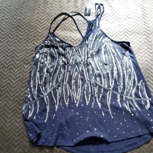 Express tank with sequins